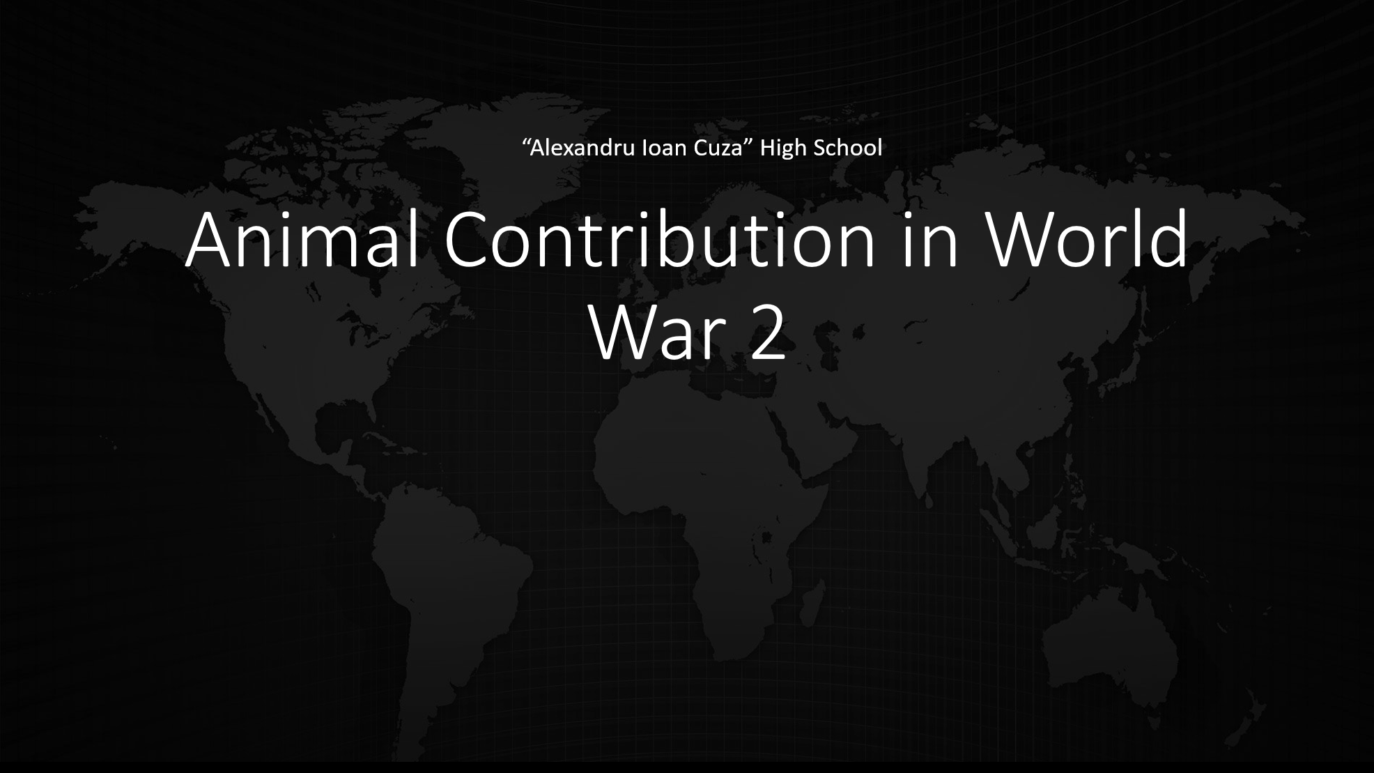 project animal contribution in ww2